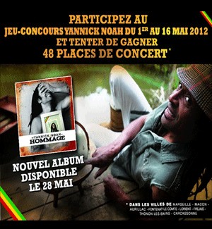 Yannick Noah : des places de concert à gagner (concours)