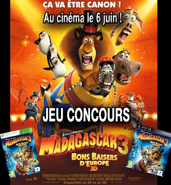 Jeu Concours Madagascar 3