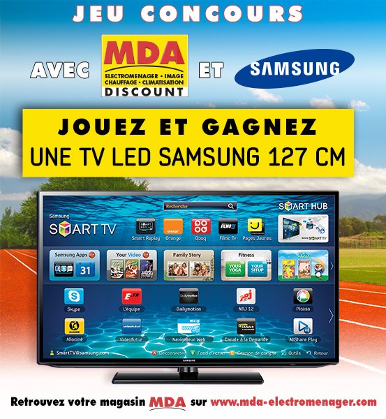  Jeu Concours Samsung MDA : gagnez un TV Led 127 cm