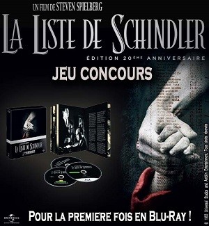 Jeu Concours : la Liste de Schindler en Blu-Ray