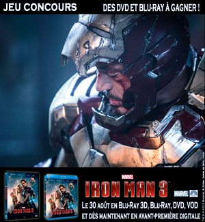 Jeu Concours : IRON MAN 3 en DVD et Blu-Ray