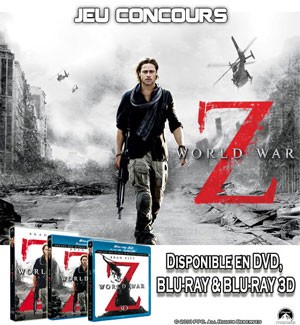 Jeu Concours : gagnez des DVD et Blu-Ray de WORLD WAR Z