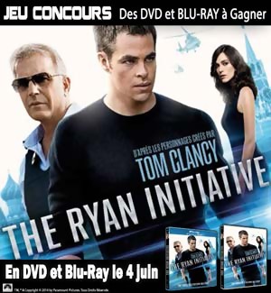 Jeu Concours : gagnez des DVD et Blu-Ray du film The Ryan Initiative