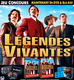 Jeu Concours : gagnez des DVD et Blu-Ray du film Légendes Vivantes
