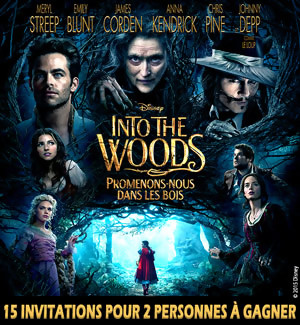 Jeu Concours : gagnez des places de ciné pour INTO THE WOODS