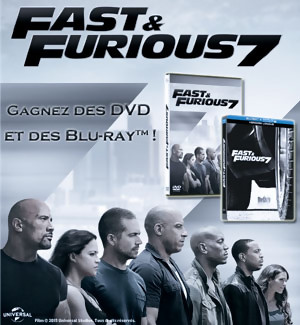 Jeu Concours : gagnez des DVD et BLU-RAY de FAST & FURIOUS 7