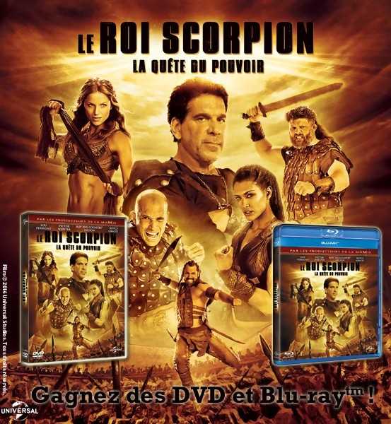  Jeu Concours : Gagnez des DVD et Blu-Ray du film LE ROI SCORPION 4