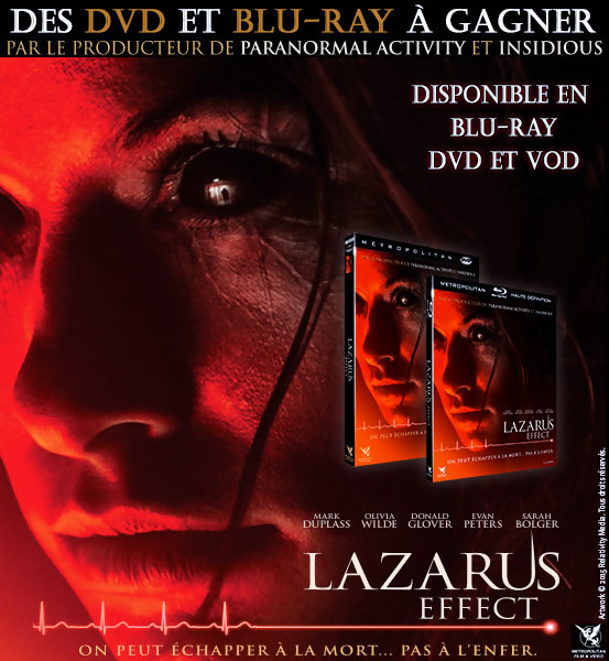  Jeu Concours : gagnez des DVD et BLU-RAY du film LAZARUS EFFECT
