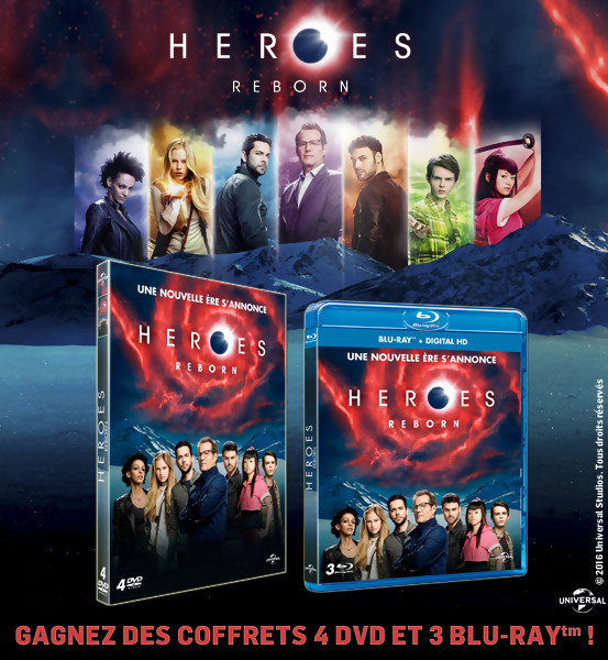  Jeu Concours : Gagnez des coffrets DVD et BLU-RAY de la série Heroes Reborn