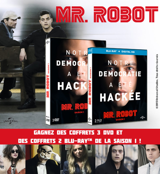  Jeu Concours : Gagnez des DVD et BLU-RAY de la série Mr Robot