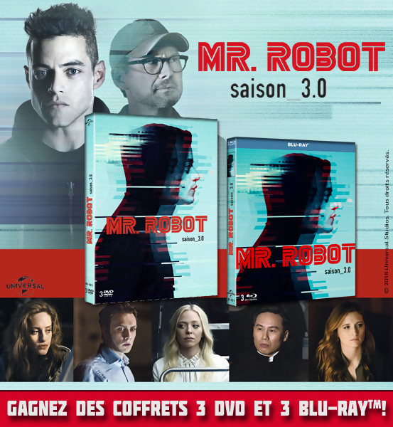  Concours : Gagnez des Coffrets DVD et Blu-Ray de Mr Robot Saison 3