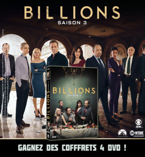 JEU CONCOURS BILLIONS saison 3 : des coffrets 4 DVD à gagner