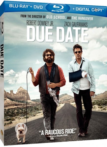 Tout sur les américains DVD et Blu-ray de Date Limite avec Robert Downey Jr