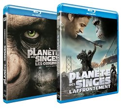 La Planète des Singes : L'Affrontement + Les Origines - Blu Ray