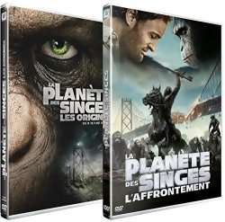 La Planète des Singes : L'Affrontement + Les Origines - DVD