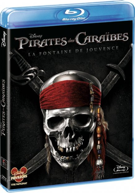 Pirates des caraibes 4 en Blu ray