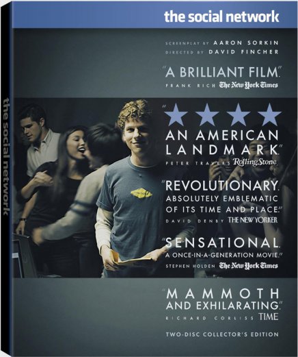 Tout sur les DVD et Blu-ray américains de Social Network de David Fincher