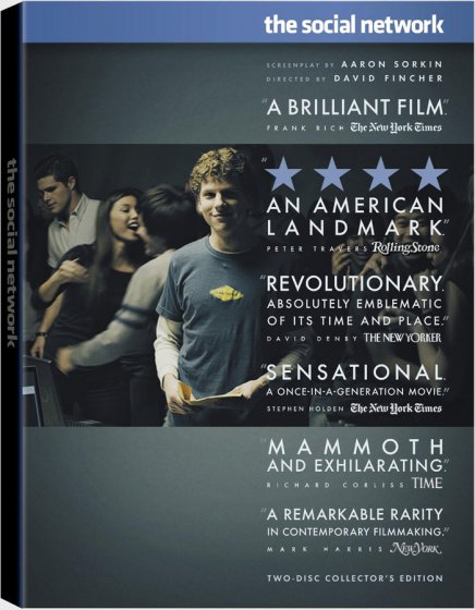 Tout sur les DVD et Blu-ray américains de Social Network de David Fincher