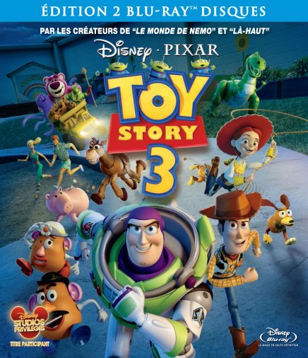 Tout sur les DVD et Blu-ray de Toy Story 3 avec Buzz l'Éclair et Woody (Disney)