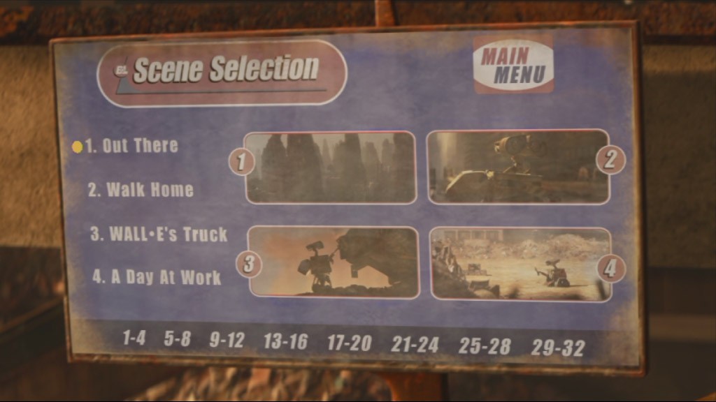 Menu walkthrough. Wall e DVD menu. ВАЛЛ-И DVD меню. DVD меню 2008. Wall•e (2008) DVD menu Walkthrough.