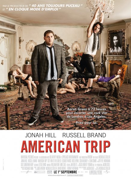 Tout sur les DVD et Blu-ray de American Trip avec Jonah Hill et Russell Brand
