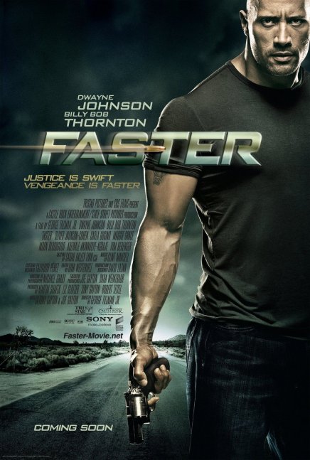 Une nouvelle affiche pour Faster avec Dwayne Johnson