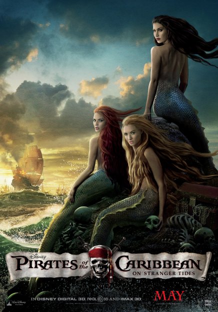 Pirates des Caraibes 4 : l'affiche des Sirènes