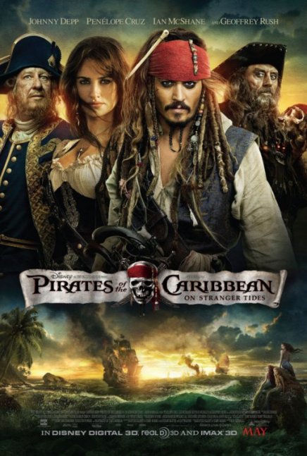 L'affiche de Pirates des caraibes 4