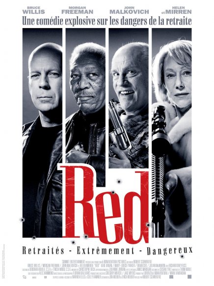 Poster de RED avec Bruce Willis et Morgan Freeman Poster de RED avec Bruce Willis et Morgan Freeman