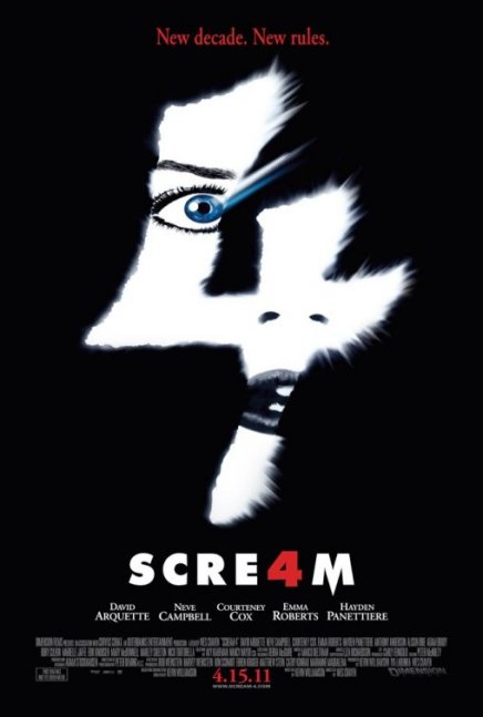 Nouvelle affiche pour Scream 4 de Wes Craven