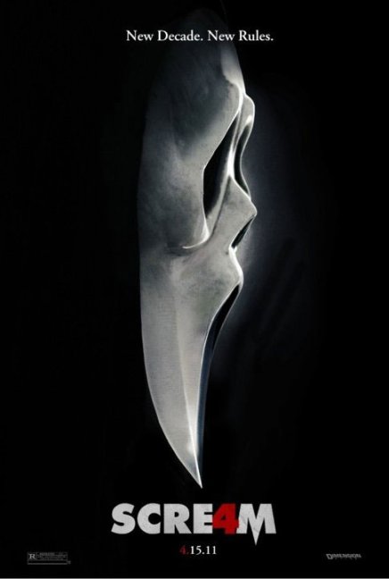 Une superbe affiche pour Scream 4 de Wes Craven