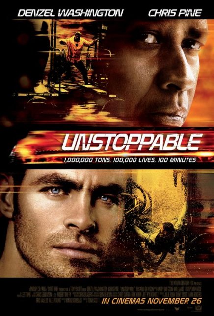 Deux nouvelles affiches d'Unstoppable avec Denzel Washington Deux nouvelles affiches d'Unstoppable avec Denzel Washington